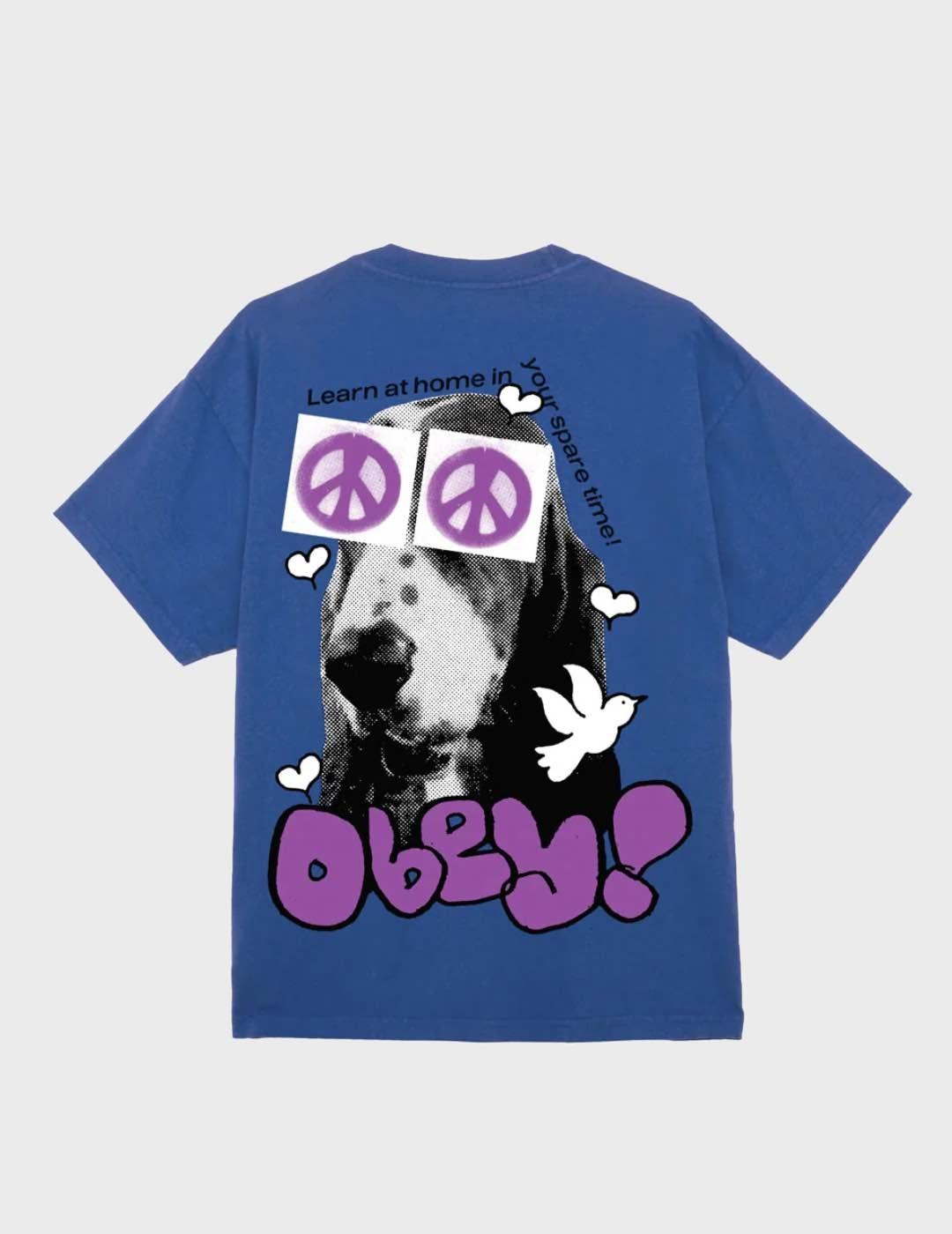 Camiseta Obey Peace Eyes Surf Blue