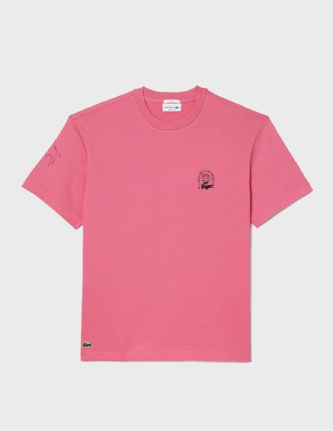 Camiseta Lacoste TH8047 2R3Rosa