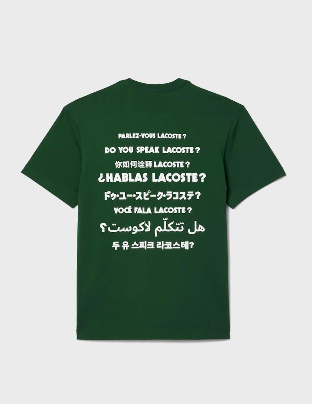 Camiseta Lacoste TH0133 00 Vert132