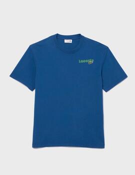 Camiseta Lacoste TH7544 00 Efecto Lavado AzulHBN