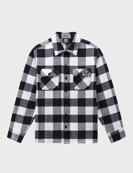 Camisa Dickies New Sacramento L/S Black/White