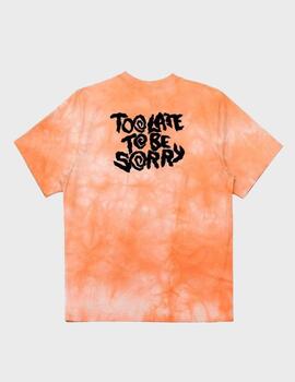 Camiseta Wasted Paris Sorry Marble Dye TangerineWh