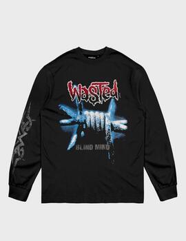 Camiseta Wasted Paris L/S Blind Long Sleeve Black