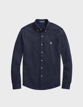 Camisa Polo Ralph Lauren Piqué L/S AviatrNavy