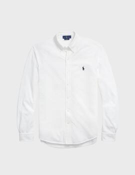 Camisa Polo Ralph Lauren Piqué L/S White