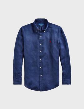 Camisa Polo Ralph Lauren Custom Fit L/S Navy