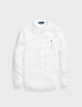 Camisa Polo Ralph Lauren Lino L/S White