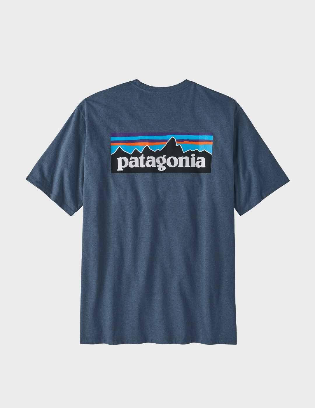 Camiseta Patagonia M´s P-6 Logo Responsabili-tee Blue