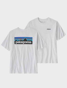 Camiseta Patagonia Ms P6 Logo Responsabili-tee Wht