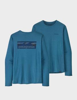 Camiseta Patagonia M´s L/S Cap Cool Daily Graphic BLWX