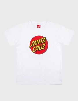 Camiseta Santa Cruz Youth Classic Dot White