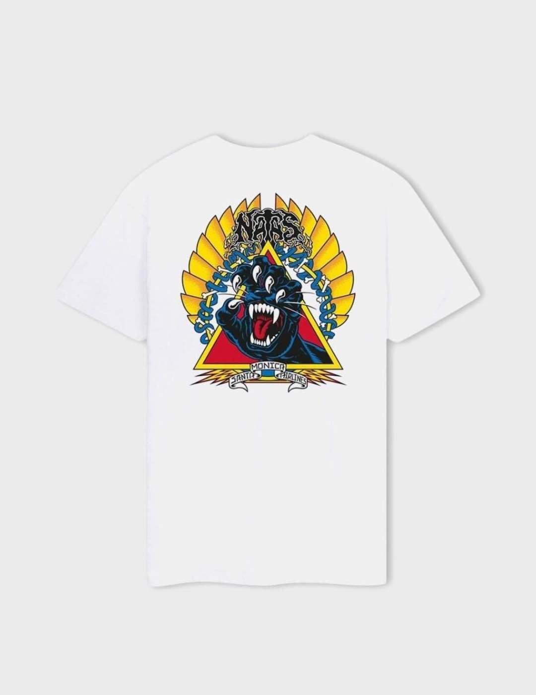 Camiseta Santa Cruz Natas Screaming Panther White