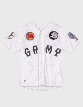Camiseta Grimey The Clout Mesh Baseball White