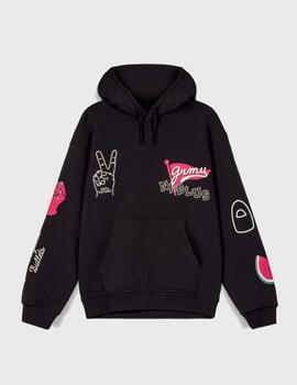 Sudadera Grimey Nablus Vintage Black