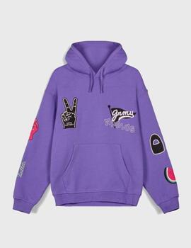 Sudadera Grimey Nablus Vintage Violet