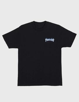 Camiseta SantaCruzXThrasher Flame Dot Black