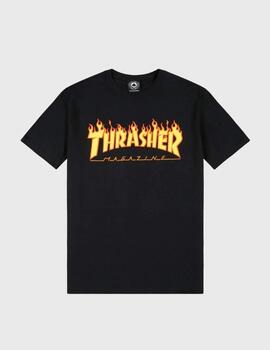 Camiseta Thrasher Flame Logo Black