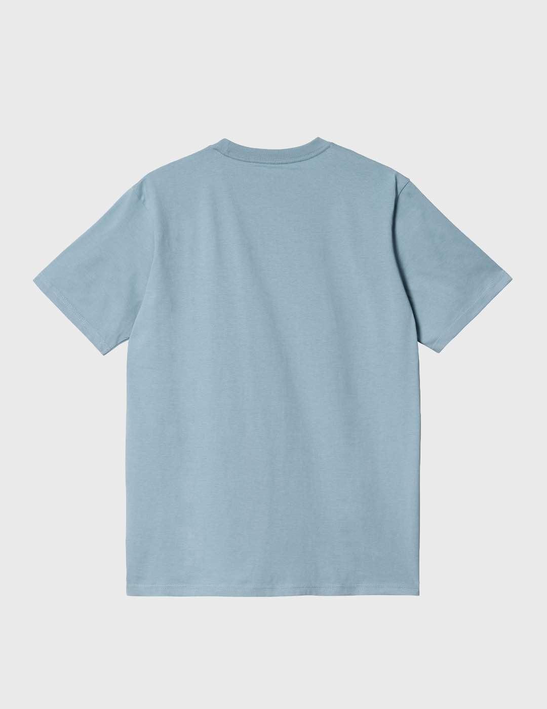 Camiseta Carhartt WIP S/S Pocket Misty Sky