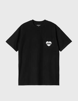 Camiseta Carhartt WIP S/S Amour Pocket BlackWhite