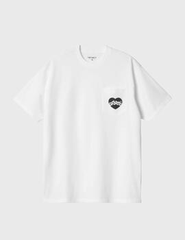 Camiseta Carhartt WIP S/S Amour Pocket WhiteBlack