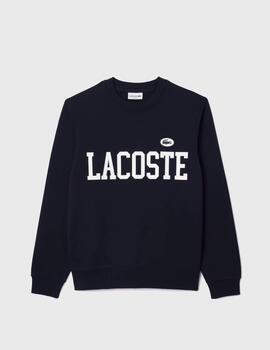 Sudadera Lacoste Jogger en felpa con detalle flocado Marino