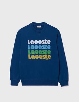 Sudadera Lacoste Jogger estampado efecto lavado Degradé HBM